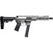 CMMG 99A520FTNG Banshee FE MkGs 9mm Luger 33+1 8" Black Nitride Threaded Barrel, M-LOK Handguard, Tungsten Cerakote Aluminum Receiver w/Picatinny Rail, Black Polymer CMMG RipBrace, CMMG Zeroed Grip