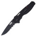 Sog Flash I-Partially Serrated Black Tini Folding 2.5" Blade Black