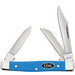 Case Smooth Light Blue Synthetic Small Stockman Folding Knife