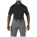 5.11 Tactical Men's Corporate Pinnacle Polo Shirt, Black M