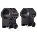 Weaver Six Hole Tactical Scope Rings One Inch Extra High Matte Black, 48353