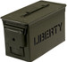 Liberty Safe Ammo Cannister Storage Box .50 Caliber 6" x 11.5" x 7