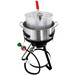 Chard 10.5 QT. Fish and Wing Fryer W/Strainer Basket Set