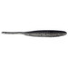 Yamamoto Shad Shape Worms Black-Clear Black Back 4"-10pk