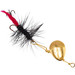 Joe's Flies Short Striker Black Woolly Worm In-Line Spinner