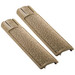 Ergo Grip Picatinny Rail Covers 15 Slot Length Polymer FDE 2 Pack 4335DE