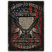 River's Edge "Guardians of Constitution" Tin Sign 12"x 17"