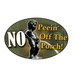 Rivers Edge Products Tin Sign No Peein' Off The Porch, Size 12" x 17"