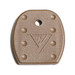 Vickers Tactical Magazine Floor Plates Glock 9mm, 40 S&W, 357 SIG, 45 GAP Metal Lined Magazine Polymer Tan Package of 5