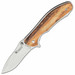 Trento Hunter 150 Flipper Knife 3.07" 420C Blade, Wood Handles, Nylon Pouch