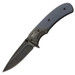 Browning The Range Folding Knife 2.75" Drop Point Stonewashed Black Oxide Blade G-10 Handle Navy Blue
