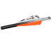 NAP Quikfletch Hellfire 3" Vanes 6-Pack White Orange