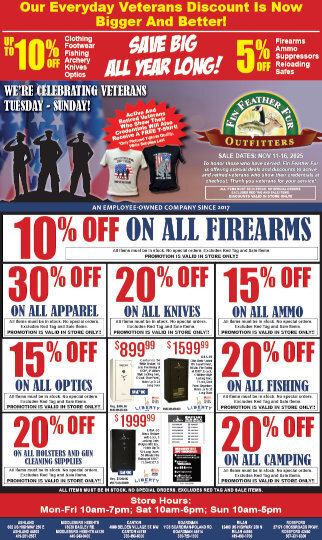Celebrating Veterans Weeklong In-Store Sale Thumbnail