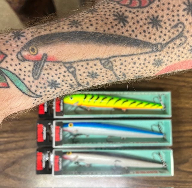 jerkbait, jerkbaits for sale, jerkbait tattoo, rapala tattoo