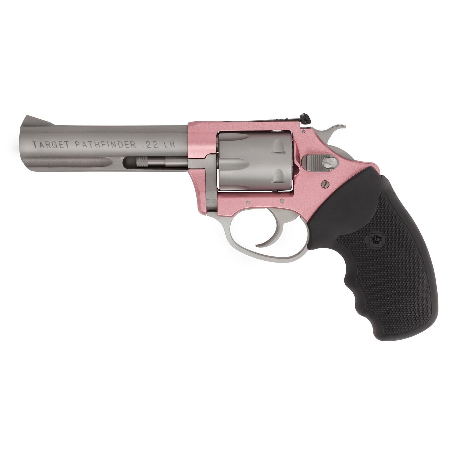 Charter Arms Pathfinder Lite .22LR Revolver, Pink/Stainless 8 Rnd