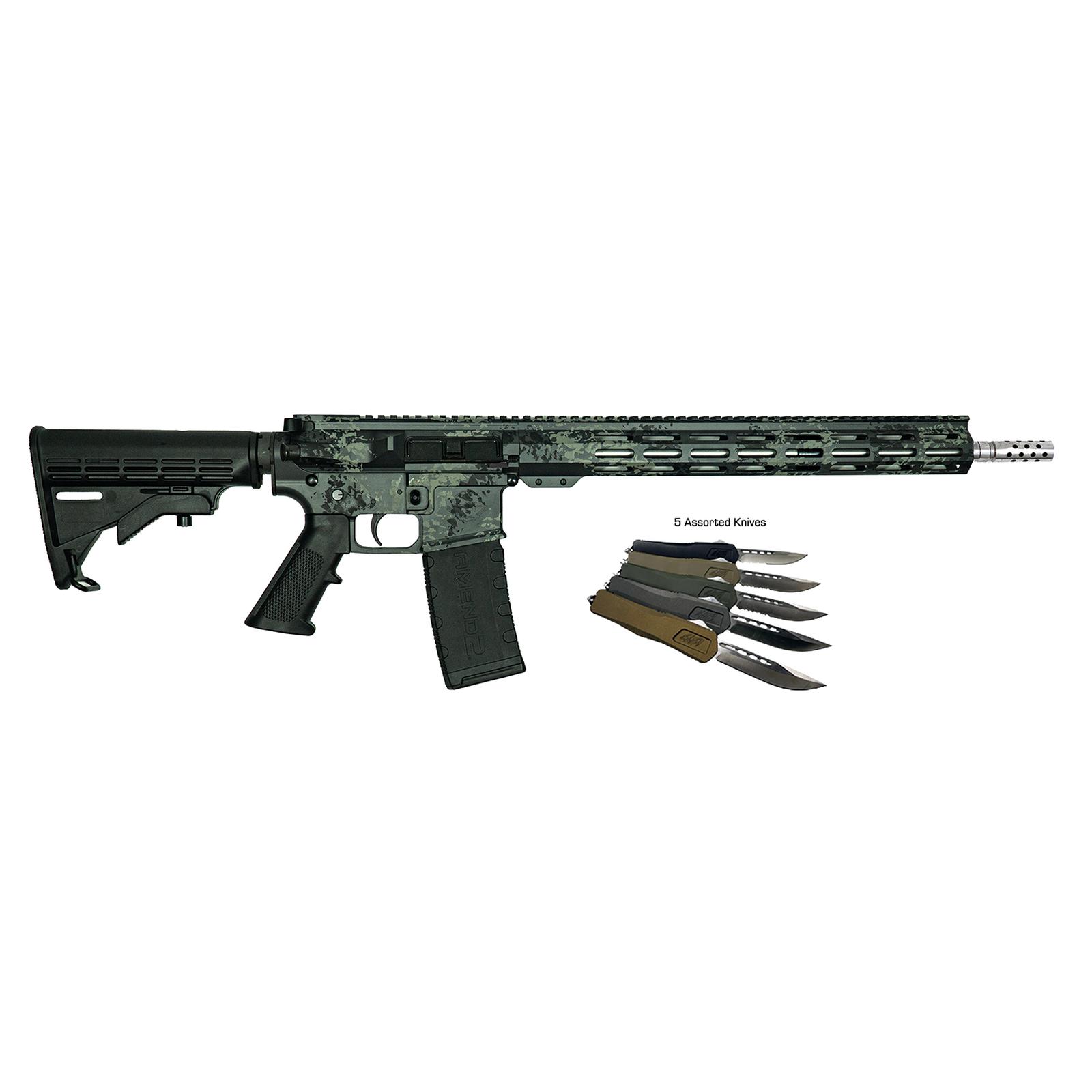 GLFA GL15 LGRY-RIFLE BUNDLE 223 RIFLE LICHEN-GRY - Fin Feather Fur