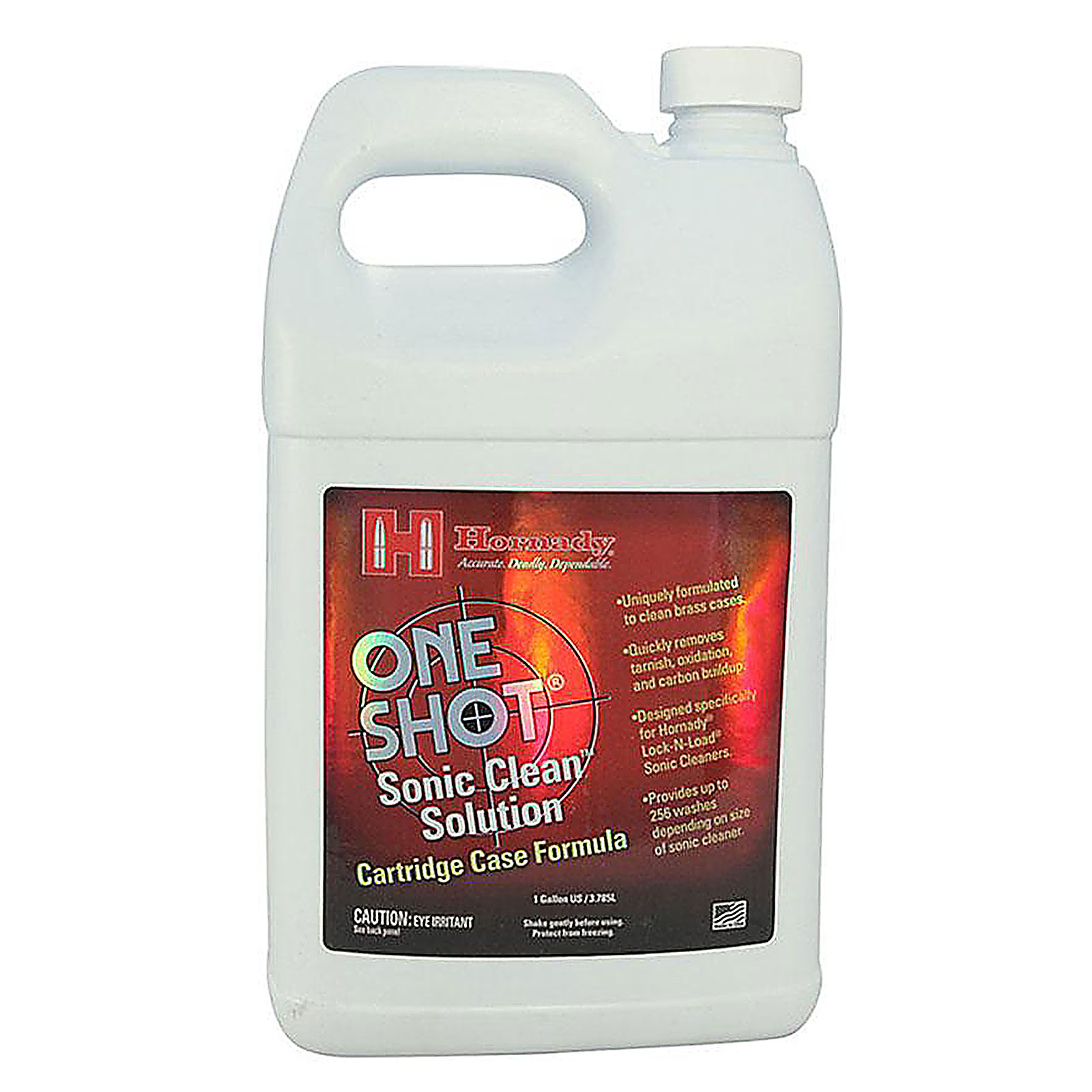  Hornady One Shot Sonic Clean Solution, 1 Quart – Gun Cleaner  Solution, Clean All Gun Parts Safely and Quickly – Designed for Use  Lock-N-Load Sonic Cleaners – Item 043360 