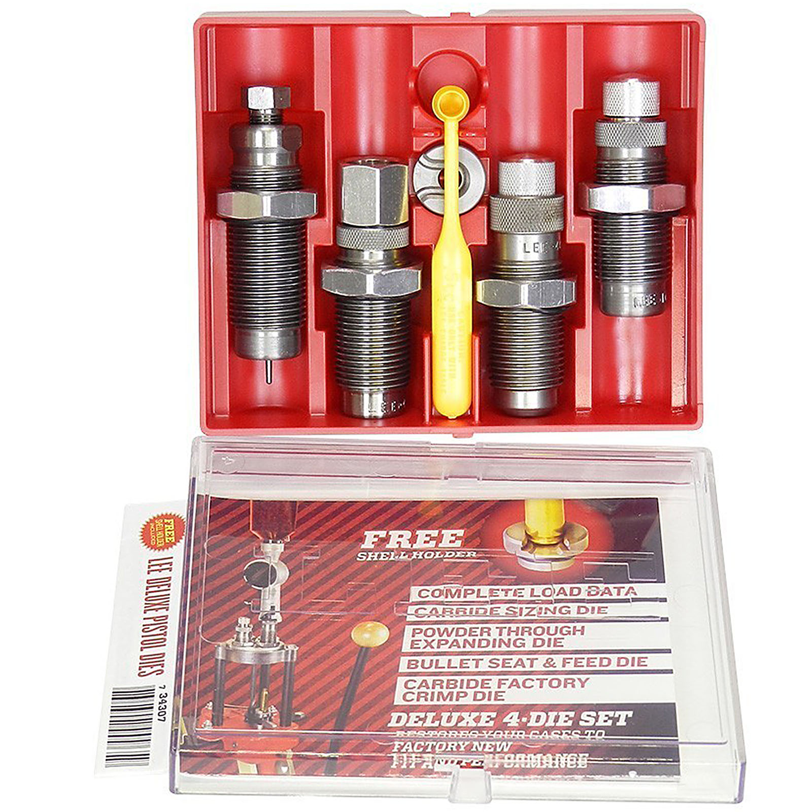 LEE 90963 DELUXE 4 DIE CARBIDE SET 9MM LUGER - Fin Feather Fur