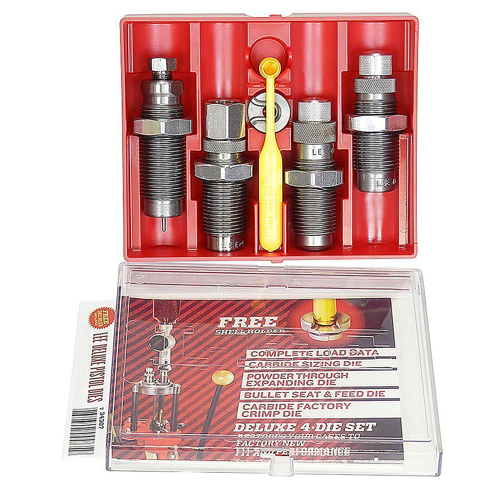 LEE 90964 DELUXE 4 DIE CARBIDE SET 38 SPL AND 357 REM MAG - Fin