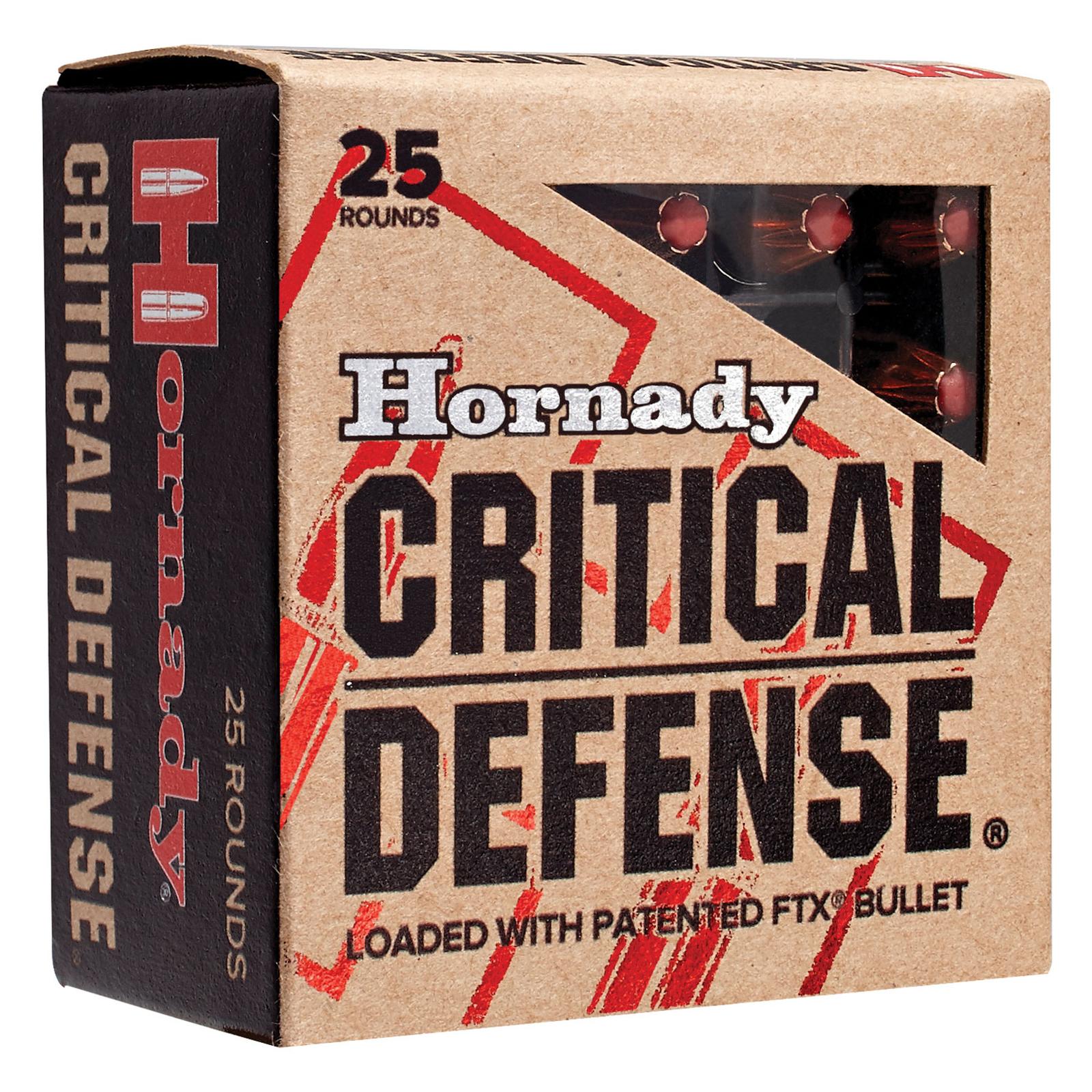 Hornady 90080 Critical Defense 380 ACP 90 GR FTX 25 Rounds - Fin 