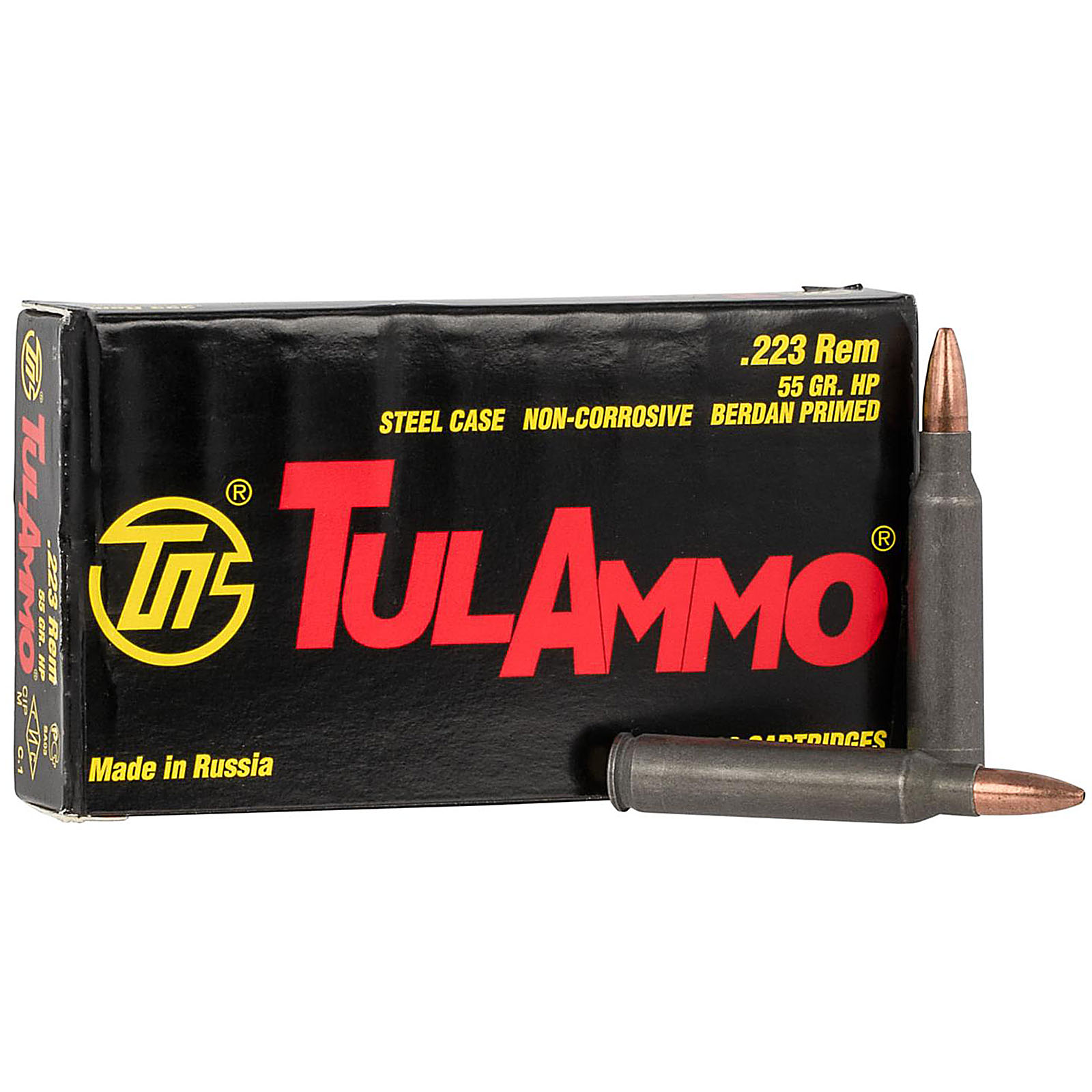 Tulammo TA223552 Rifle 223 Rem 55 GR HP 20 Rounds - Fin Feather