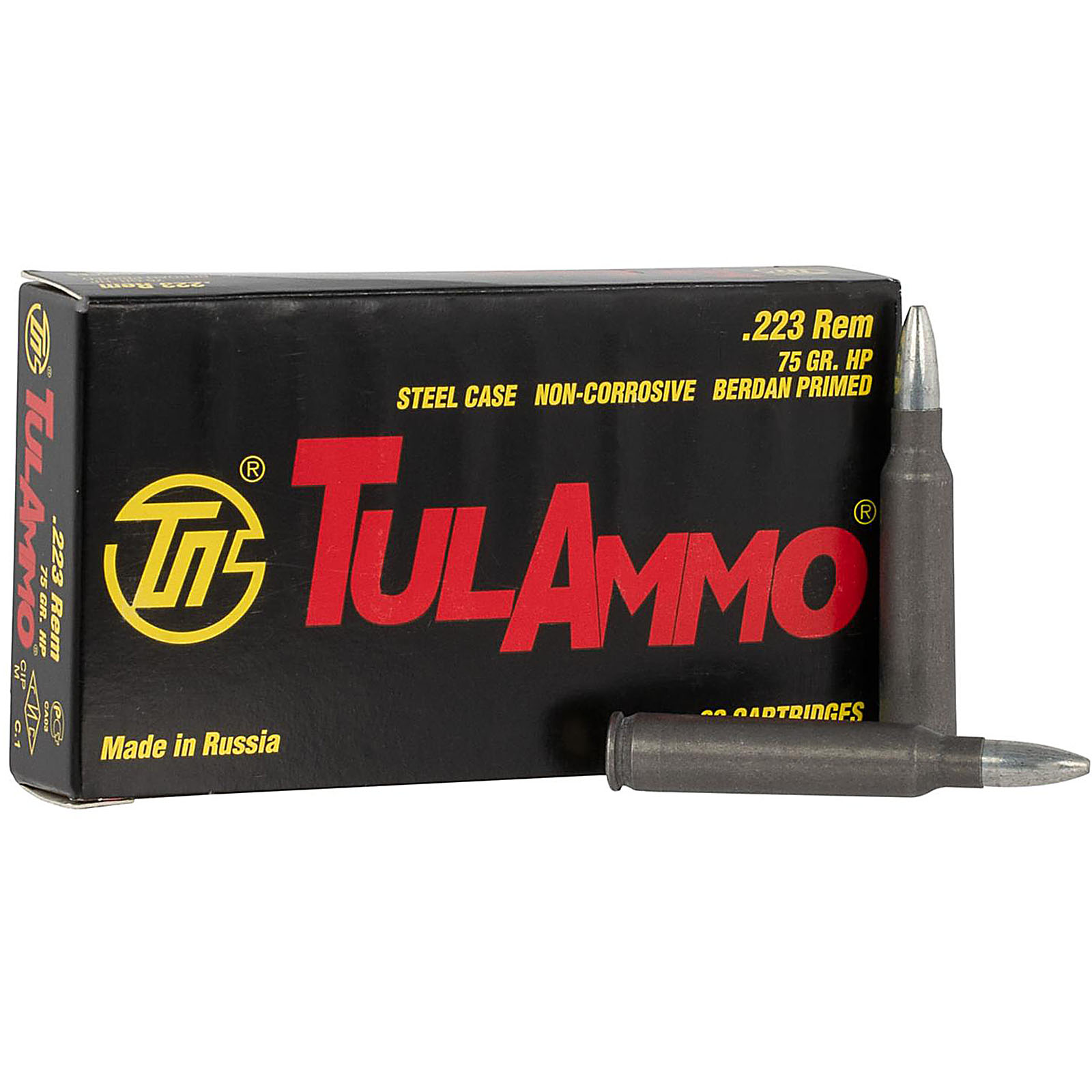 Tulammo TA223675 Rifle 223 Rem 75 GR HP 20 Rounds - Fin Feather