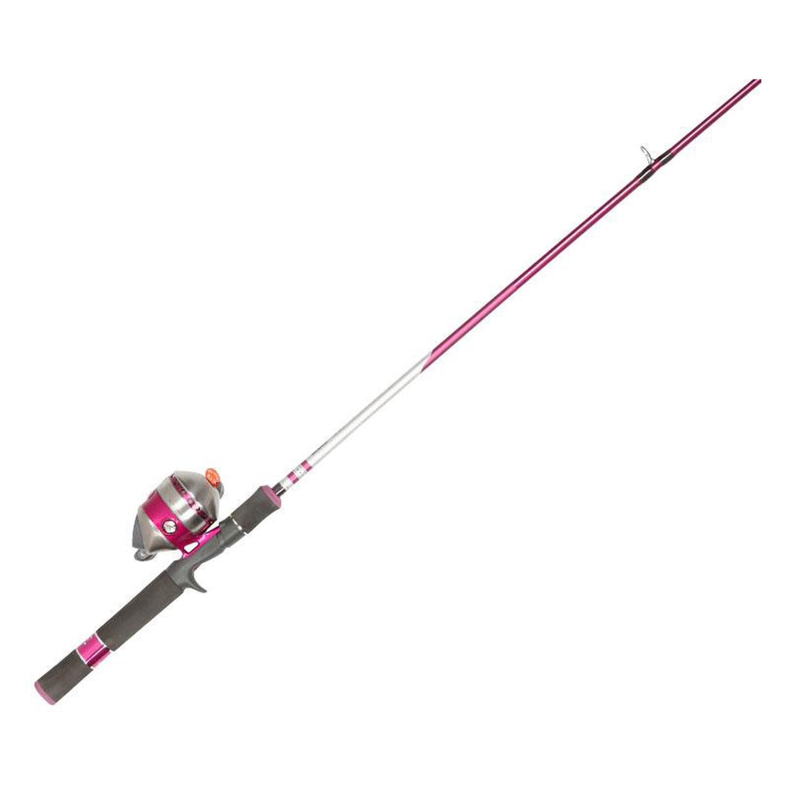 Zebco 33 Spincast 6'0 Fishing Rod & Reel Combo ME Pink 33L602M 10C NS4 - Fin  Feather Fur Outfitters