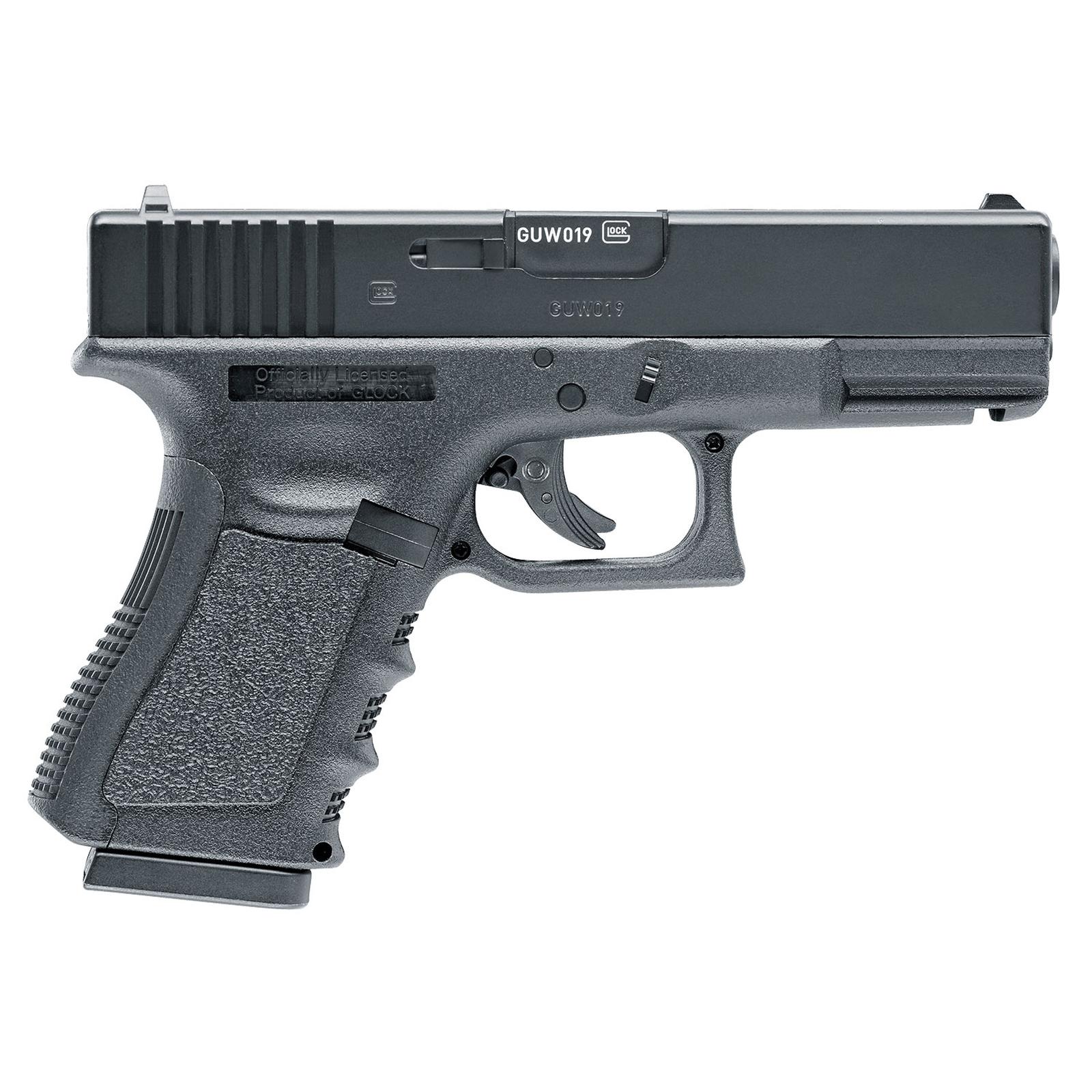 RWS Glock 19 Gen3 CO2 Double .177 BB 16 rd Black Frame Metal Slide