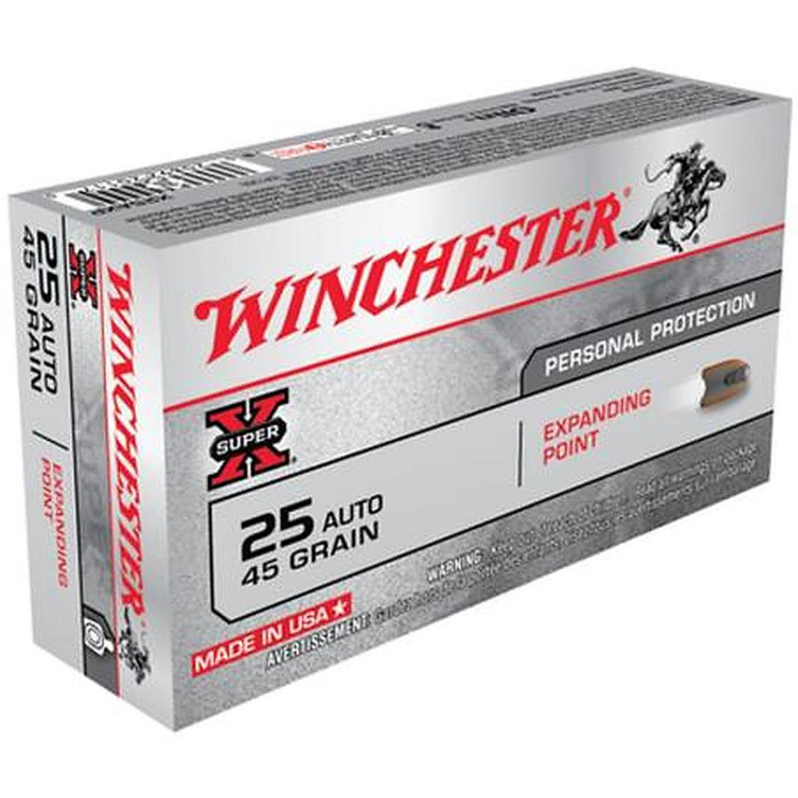 Winchester Super X X25AXP 25 ACP Expanding Point 45gr, 50 Rounds