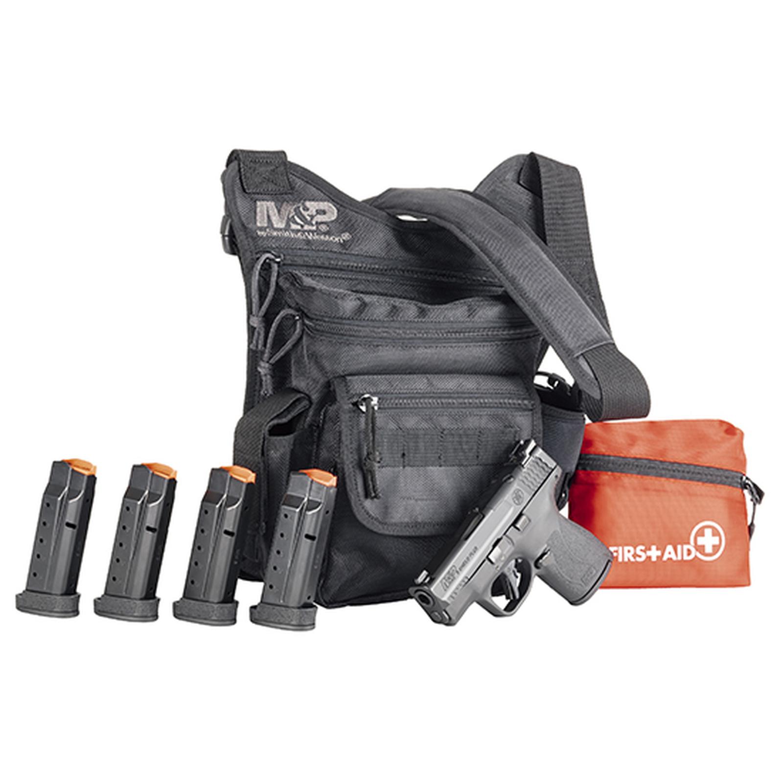 Smith & Wesson Shield Plus OR Bundle Package Bug Out Bag First Aid