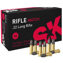 SK Rifle Match Lead Brass Cased RN Ammo