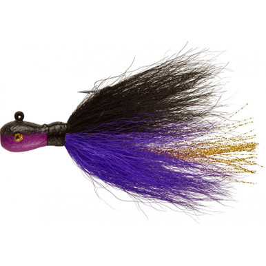Mepps Bucktail Jig 1/8oz Black Purple - Fin Feather Fur Outfitters