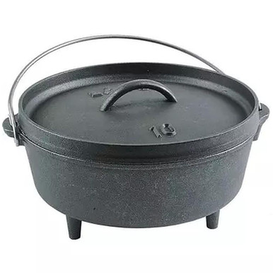 Lodge L10CO3 Cast Iron Camp Dutch Oven 4-Quart