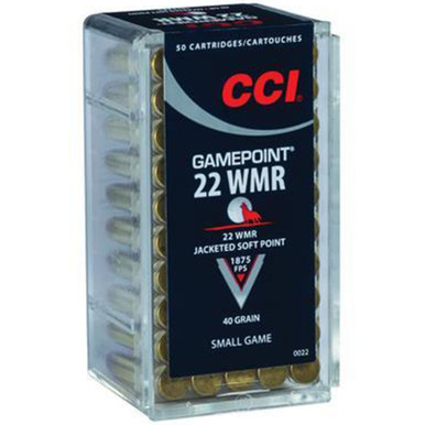 CCI Ammo .22 WMR 40gr JSP – 50rd