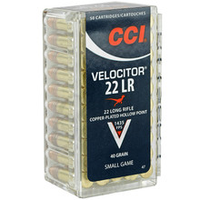 CCI Small Game Velocitor HP Ammo