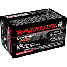 Winchester Varmint HV JHP Ammo