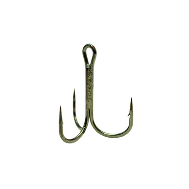 Mustad Triple Grip Treble Hook - Bronze Size 8, Strong Fishing Hooks For Lures & Tackle