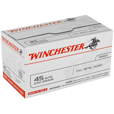 Winchester .45 ACP 230gr FMJ – 100rd