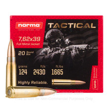 Norma Tactical Brass Cased Centerfire FMJ Ammo