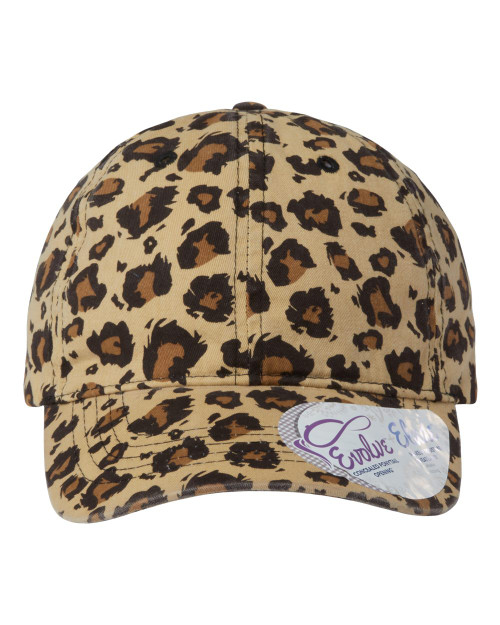 Women's Garment Washed Fashion Print Ponytail Cap with Custom Monogram