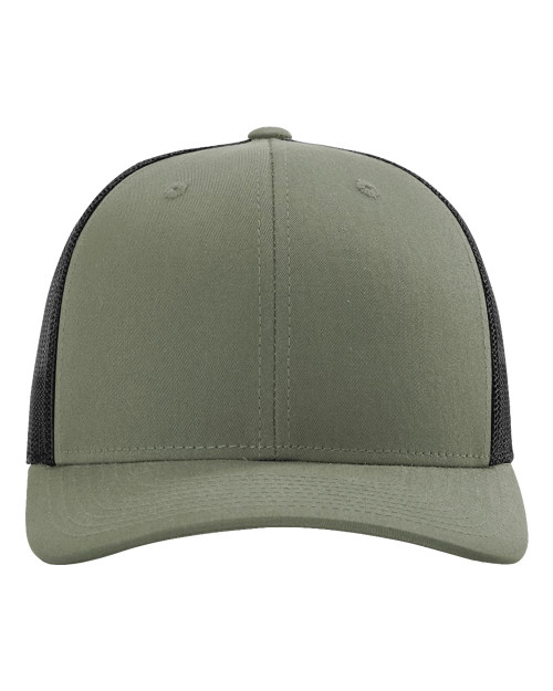 Richardson Low Profile Trucker Cap with Leatherette Patch