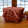 Peterboro Two-Pie Basket with Solid Lid and Tray