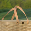 Peterboro Traditional Picnic Basket with Genuine Leather Handles