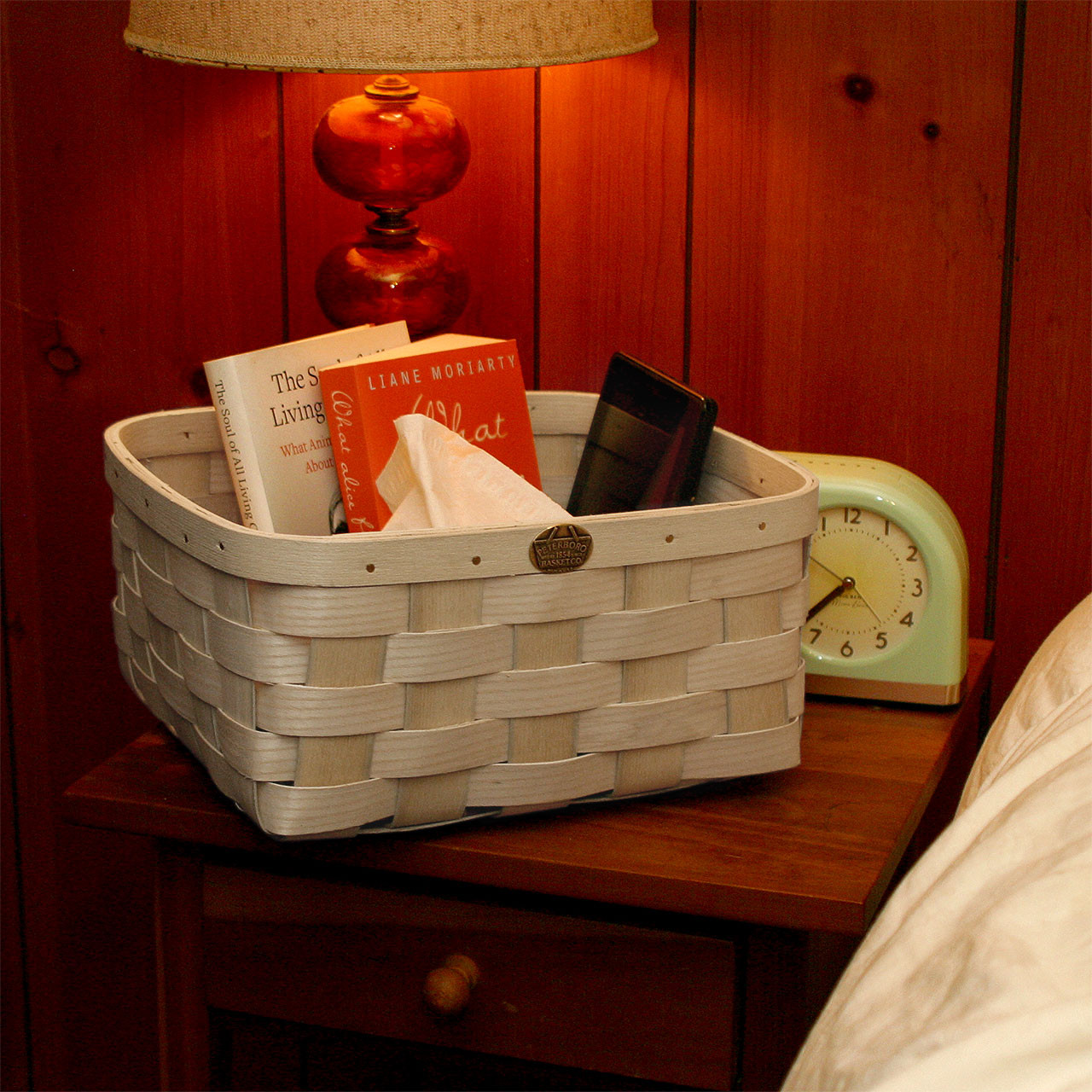 Bedside Basket Peterboro Bedside Storage Basket