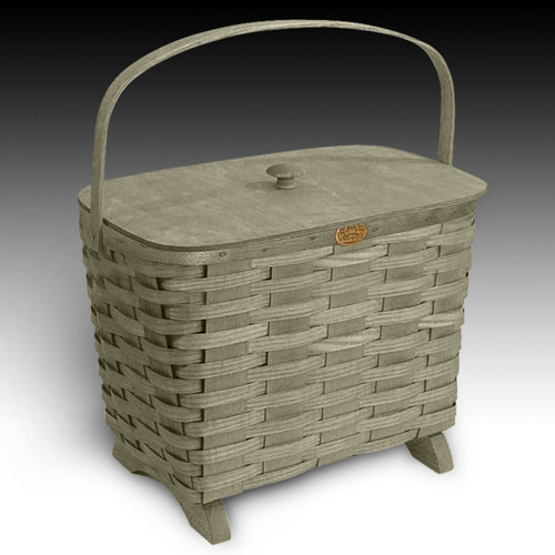 小物入れ Peterboro Basket TRADITIONAL BASKET Pie Basket | Peterboro Two-Pie Basket with Solid Lid and Tray