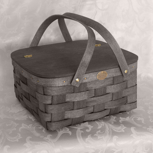 Peterboro Driftwood Picnic & Pie Basket - Thumbnail 2