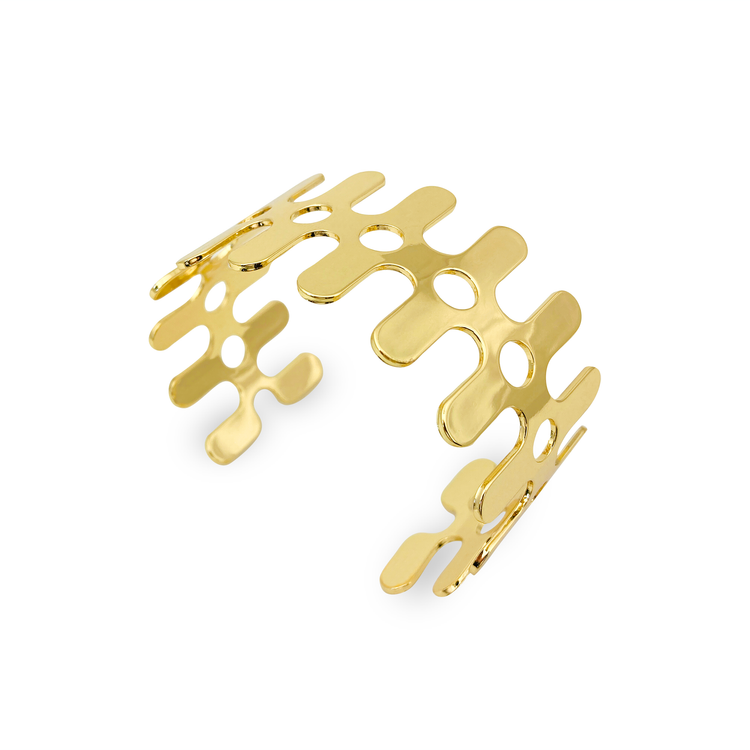 Circulos Gold Cuff Bracelet. Elevate your style with our stunning bracelets for women.