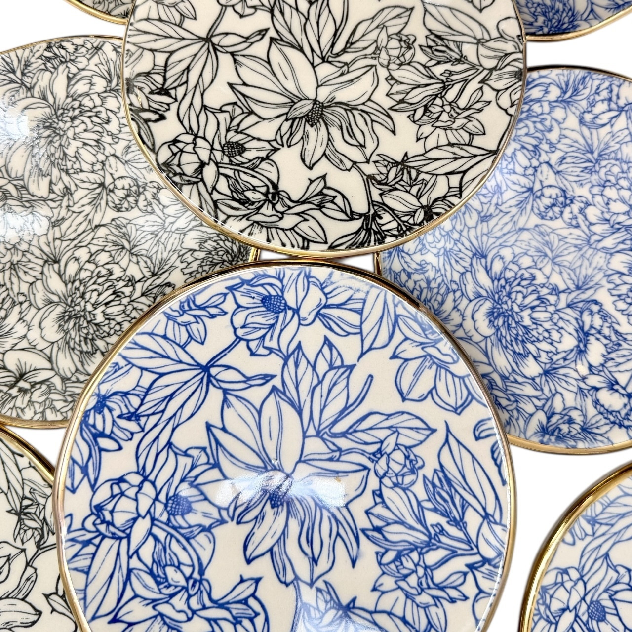 Floral Print Dishes