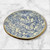 Juniper & Lark Ceramics; Handmade screen printed dish with 22k gold accent