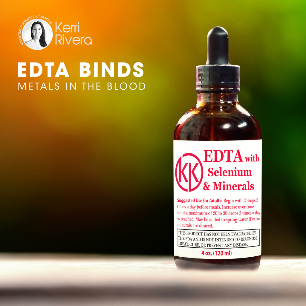 EDTA binds metals in the blood.  It also supports memory loss, high blood pressure, kidney stones, cardiovascular support.